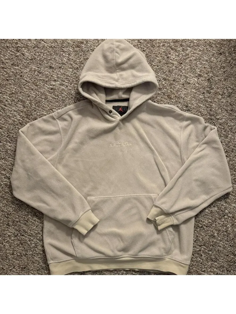 Air Jordan Fleece Hoodie Cream Size Medium